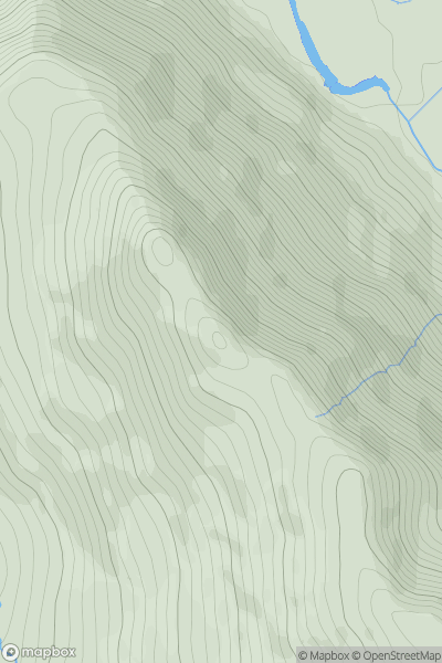 Thumbnail image for Tryfan [Snowdonia] [SH597578] showing contour plot for surrounding peak